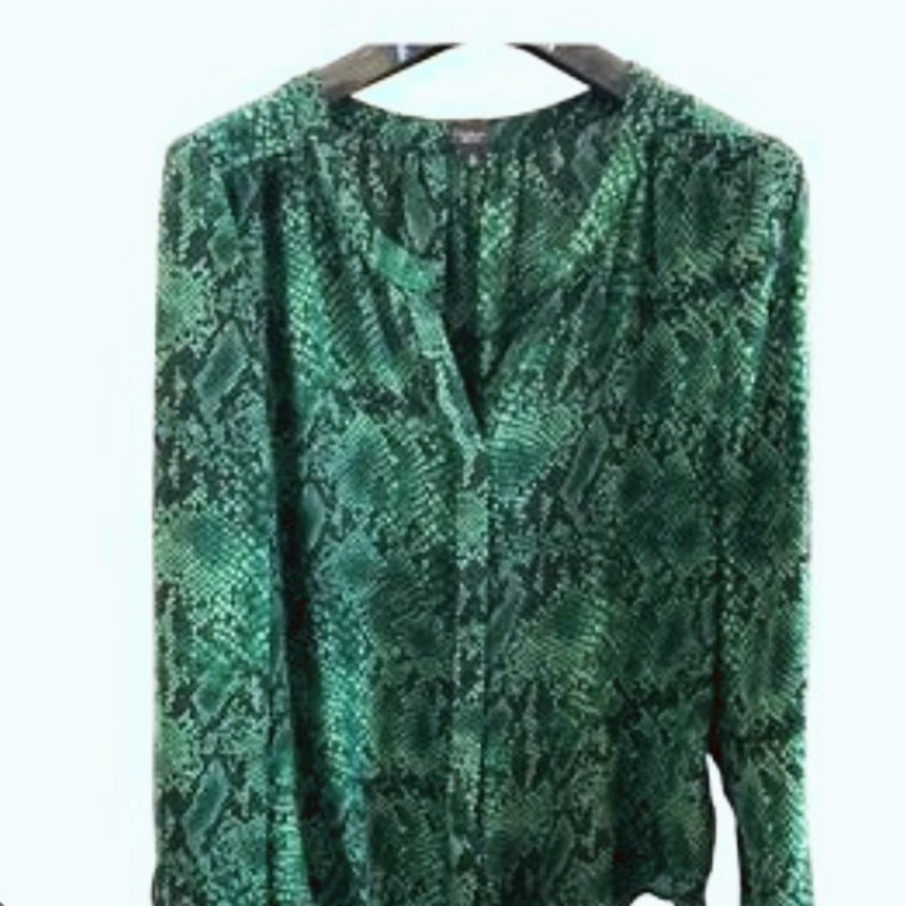 Emerald 100% New Silk Blouse